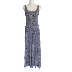 Black and White Tiered Maxi Dress from Black Label by Evan Picone Size 4